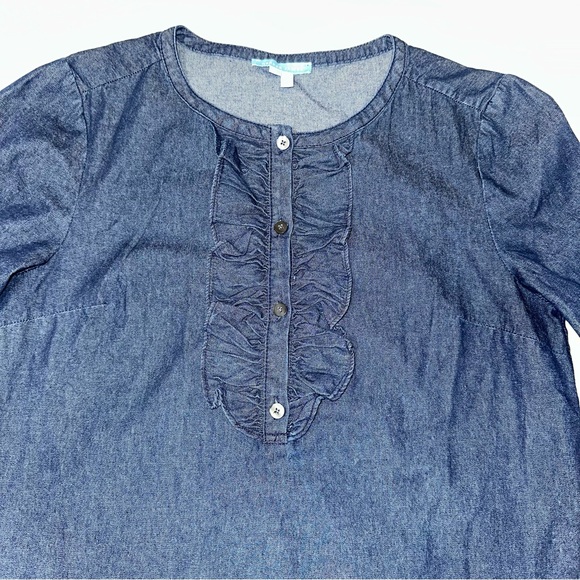 Draper James dark Blue‎ Denim Dress size 6 - Picture 3 of 8
